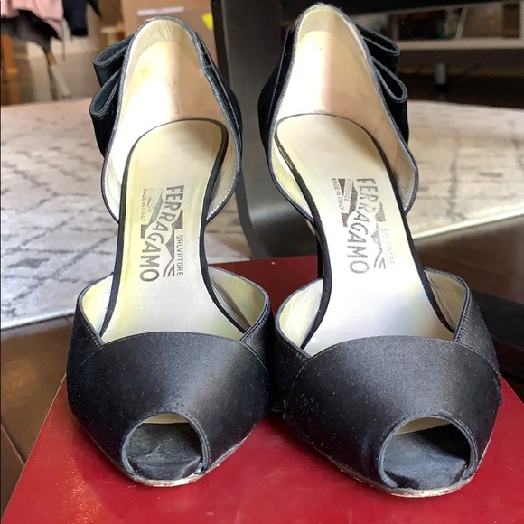 Salvatore Ferragamo Myra Satin Sandal - Picture 1 of 8